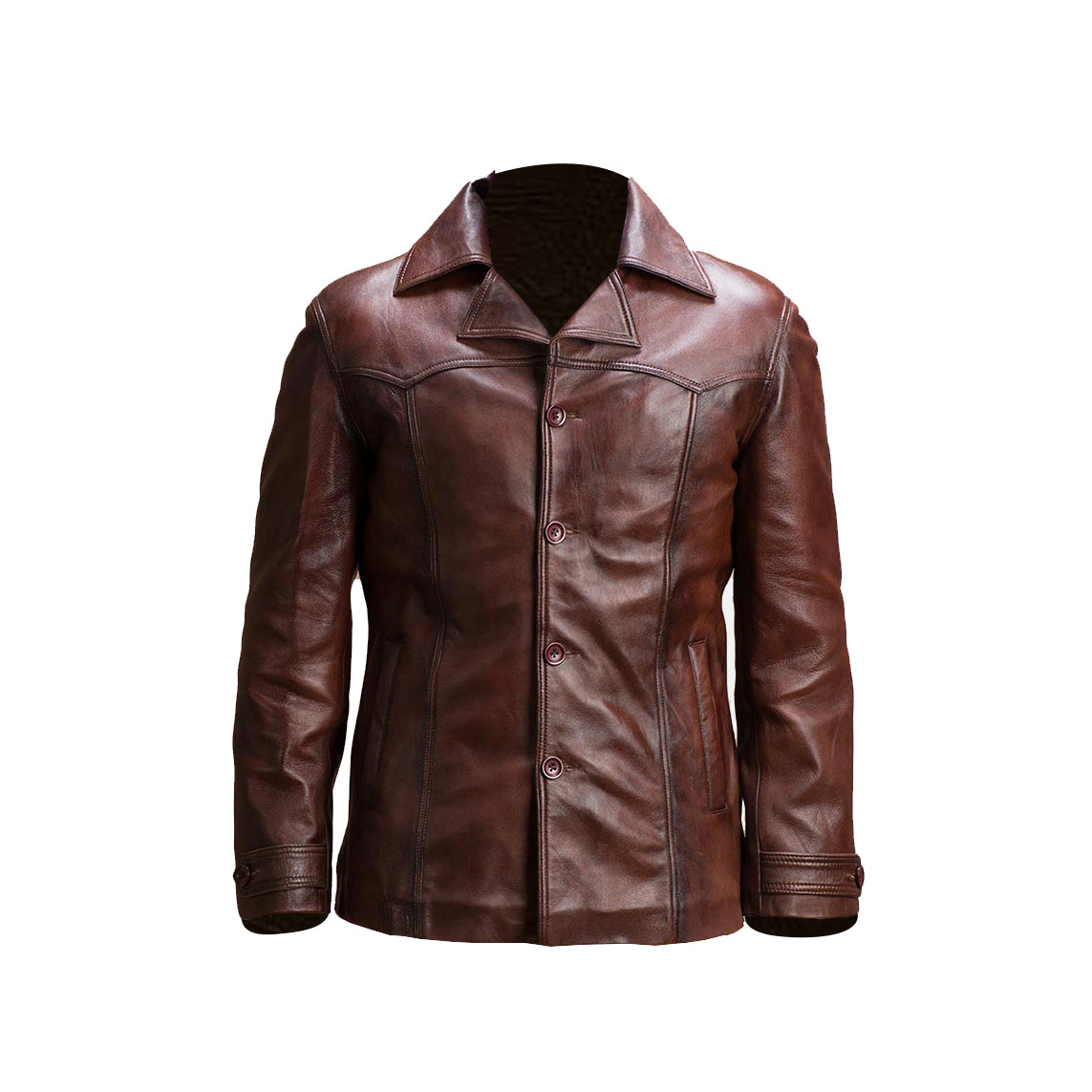 Vincent Alley Brown Leather Jacket