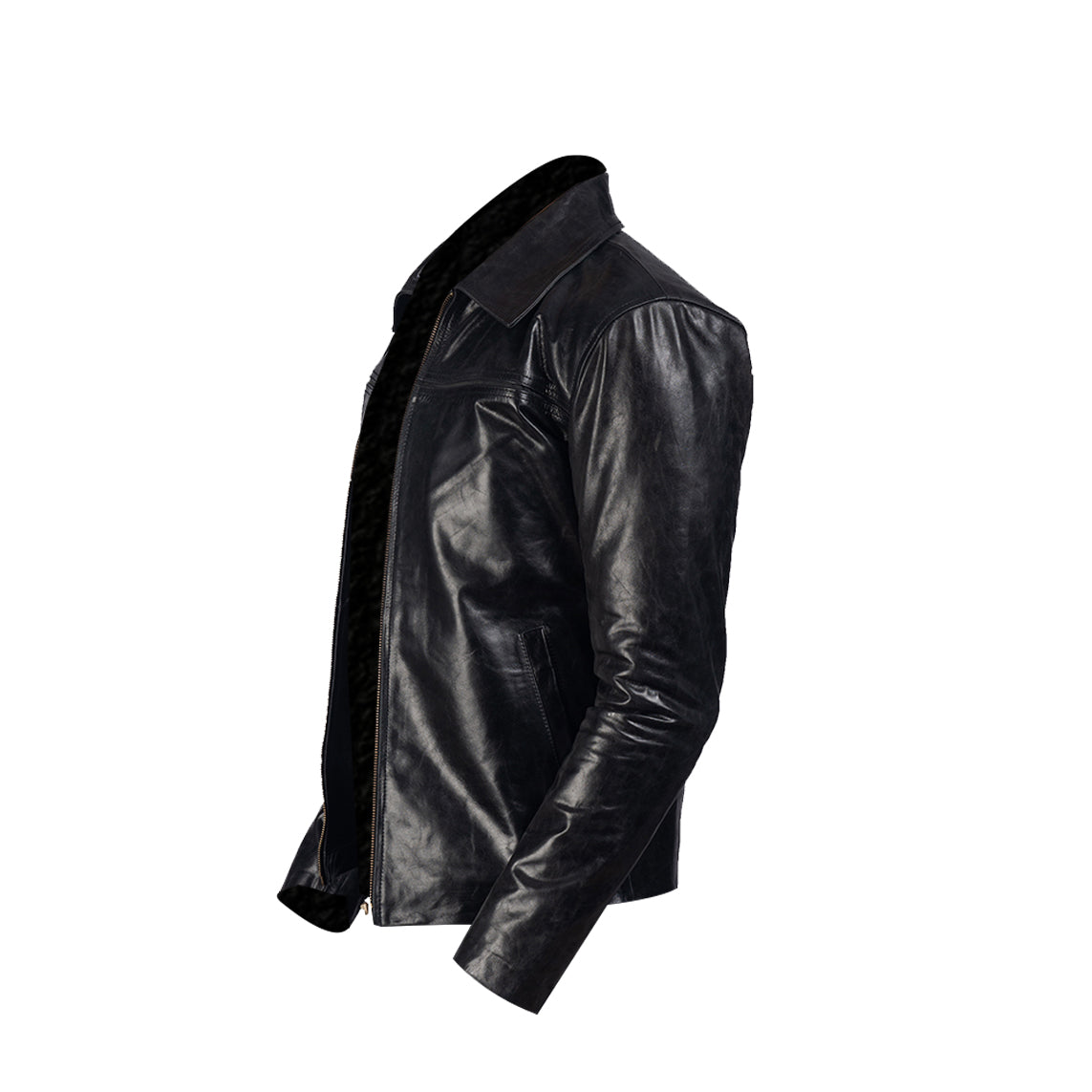 Mystical Black Men's Leather Jacket