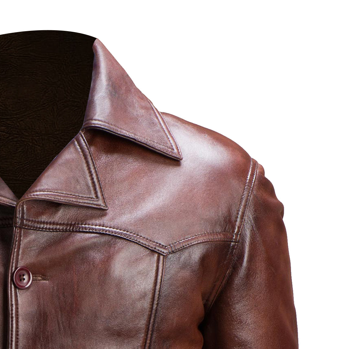 Vincent Alley Brown Leather Jacket